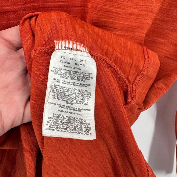 Mountain Hardwear Long Sleeve Crew Shirt Womens‎ Medium Rust Polyester - Picture 10 of 10